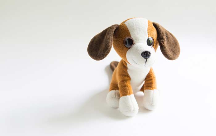Kuscheltier Hund mit großen Augen de.depositphotos.com