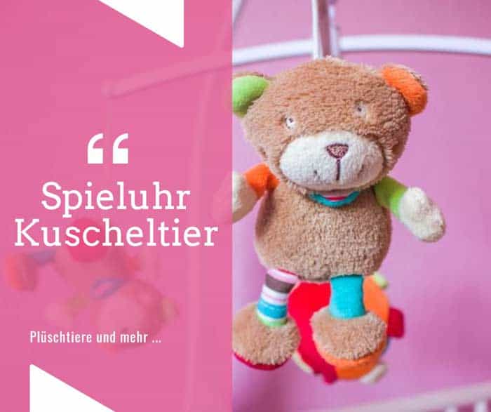 Ein Kuscheltier mit Spieluhr