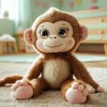 Glubschi Affe Plüschtier mit großen Kulleraugen im Kinderzimmer