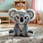 Glubschi Koala Plüschtier mit großen Kulleraugen im Kinderzimmer