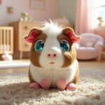 Glubschi Meerschweinchen Plüschtier mit großen Kulleraugen im Kinderzimmer